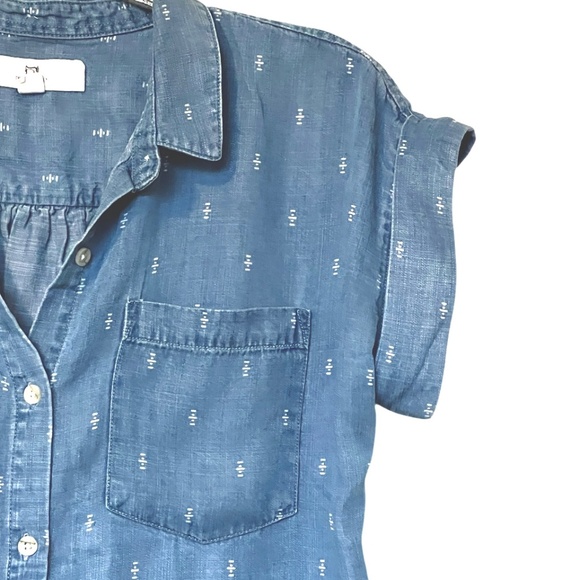 Thread & Supply Chambray Button Down Dress Size Small - Picture 3 of 8